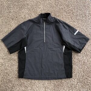 FootJoy DryJoys HydroLite Short Sleeve Shirt Size L Houndstooth Waterproof Golf